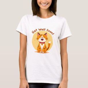 Cute Cat wish Get Well Soon T-Shirt
