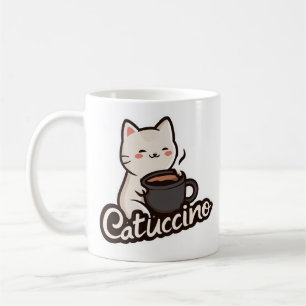 Cute Cat with Coffee – Catuccino Mug