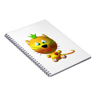 Cute Cat With Crown Notebook