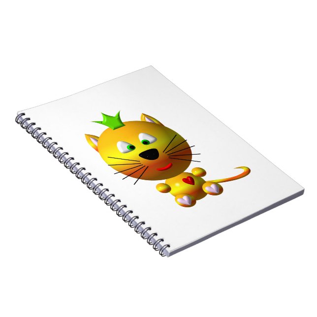 Cute Cat With Crown Notebook (Right Side)