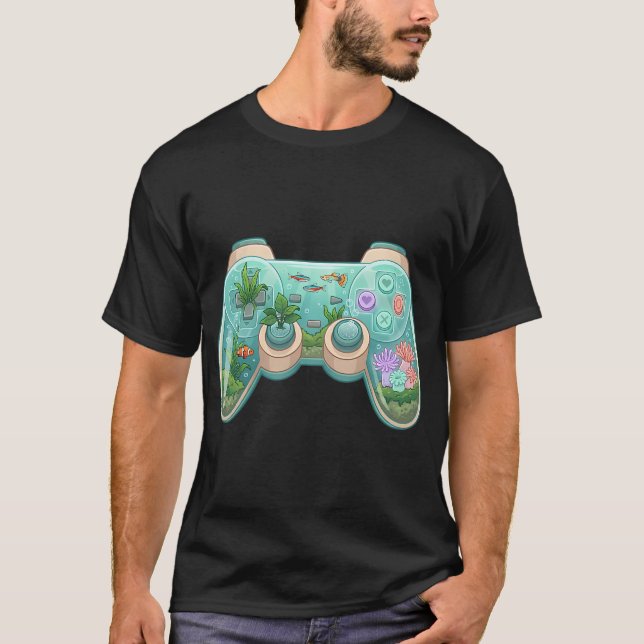 Cute cat with fish T-Shirt (Front)