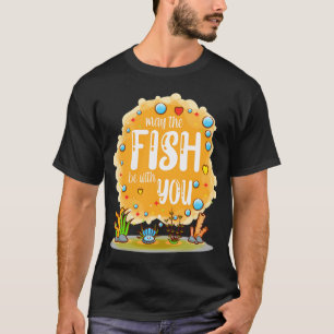 Cute Cat With GoldFish - Love You This Much T-Shirt