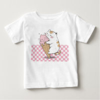 Cute Cat with Ice Cream Cone