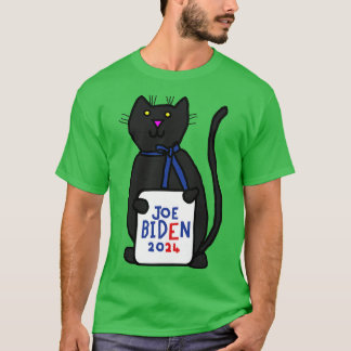 Cute Cat with Joe 2024 Sign T-Shirt