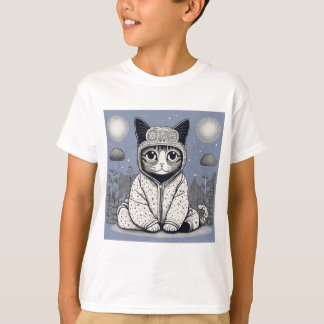 Cute Cat with Pajama T-Shirt