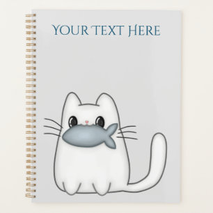 Cute Cat with Prize Fish Planner