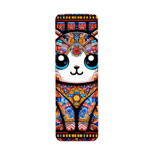 Cute Cat with Traditional Pattern Charm