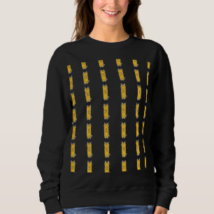 Cute Cat With Whisker Warmth Minimalist Design Sweatshirt