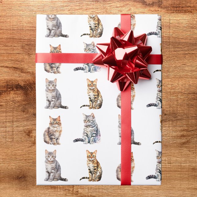 Cute Cat Wrapping Paper (Creator Uploaded)