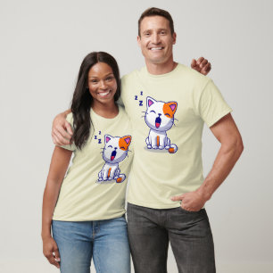 Cute Cat Yawning T-Shirt