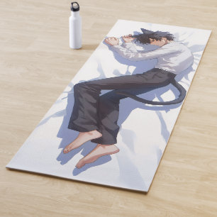 Cute Catboy Anime Yoga Mat