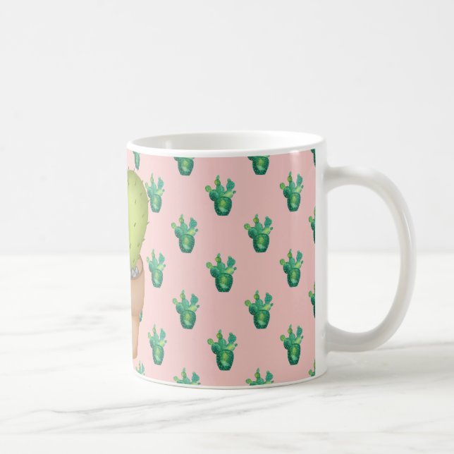 Cute Catcus Coffee Mug (Right)
