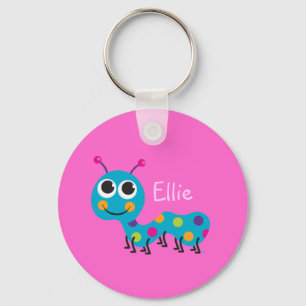 Cute Caterpillar Key Ring