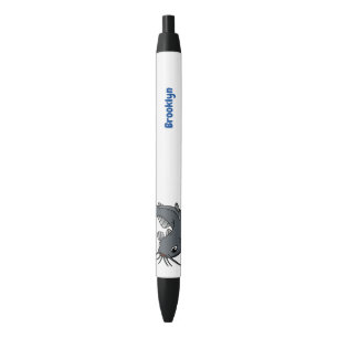 Cute catfish cartoon illustration   black ink pen