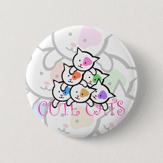 CUTE CATS 6 CM ROUND BADGE
