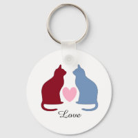 Cute Cats and Heart Love