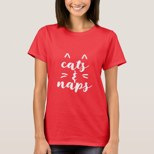 Cute cats and naps shirt (Front)