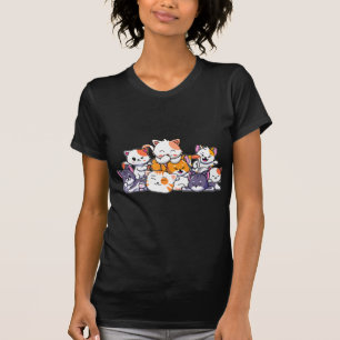 Cute Cats Anime Kawaii Japanese Otaku Neko Gift Wo T-Shirt