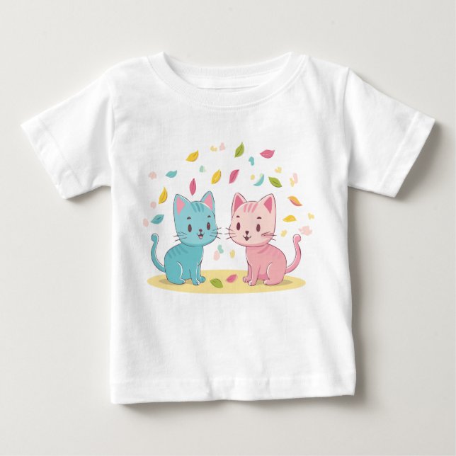 Cute cats baby T-Shirt (Front)
