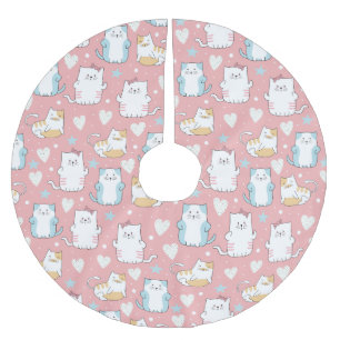 Cute Cats Brushed Polyester Tree Skirt