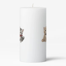 Cute Cats Candle