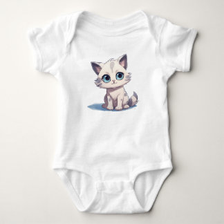 Cute Cats Cartoon Baby Bodysuit