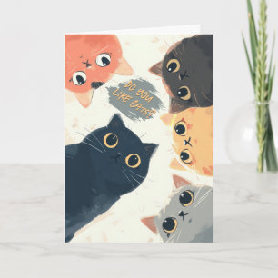 Cute Cats Circle – Kawaii Cat Illustration Card
