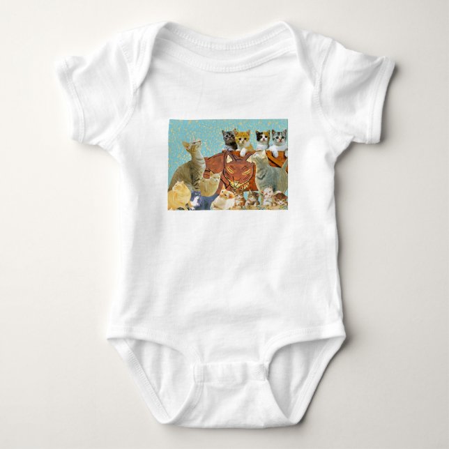 Cute Cats Collage 1 Baby Bodysuit (Front)