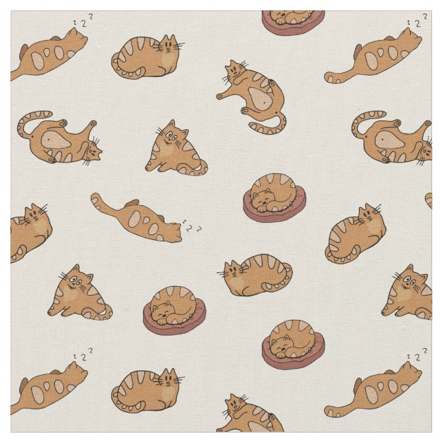 Cute Cats Fabric (Close Up)