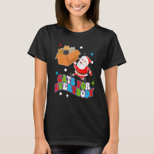 Cute Cats For Everybody  Christmas PJs Santa Xmas T-Shirt