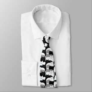 Cute Cats Funny Cat Lover Tie