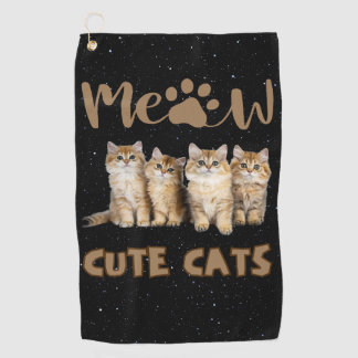 Cute Cats Golf Towel