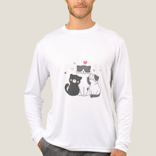 cute cats group cat lover design buy now Tri-Blend shirt