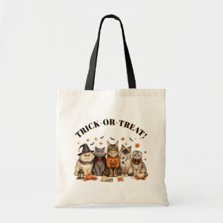 Cute Cats Halloween Costume Trick or Treat Tote Bag