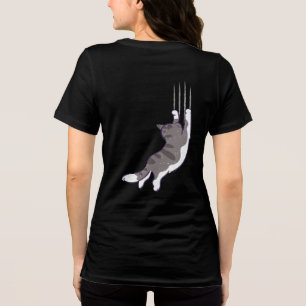 Cute Cats - Hanging on! Tri-Blend Shirt