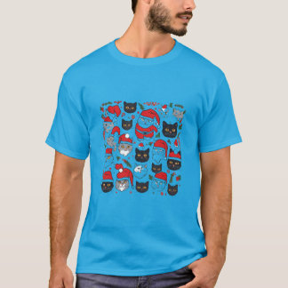 Cute Cats in Festive Style t-shirt