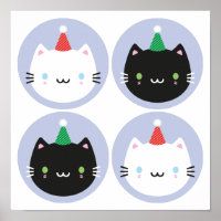 Cute Cats in Party Hats