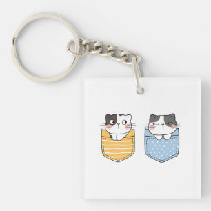 Cute Cats Key Ring