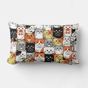 Cute Cats Lumbar Cushion