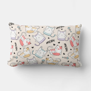 Cute Cats Lumbar Cushion