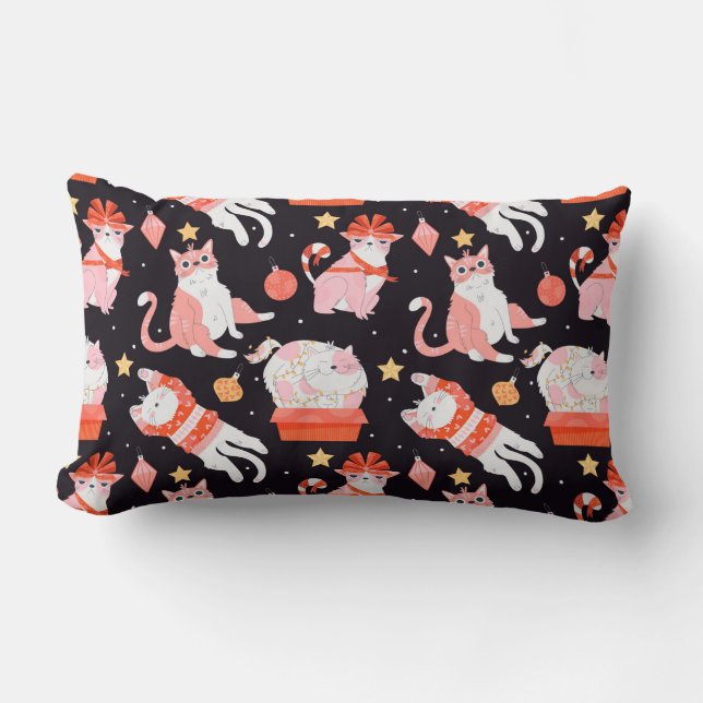 Cute Cats Lumbar Cushion (Front)