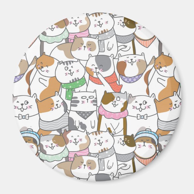 Cute Cats Magnet (Front)