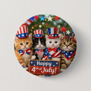 Cute cats of July 6 Cm Round Badge