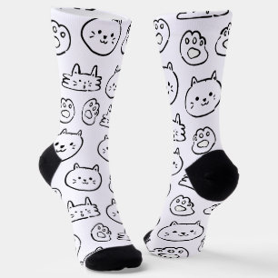 Cute cats pattern socks