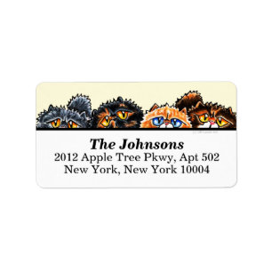 Cute Cats Persians and Cream Label