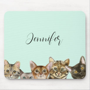Cute Cats Personalised Mousepad