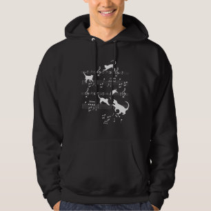 Cute Cats Playing With Sheet Music Notes Kittie Hoodie