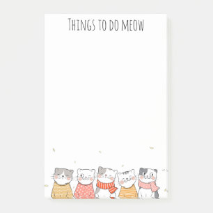 Cute Cats Post-It Notes