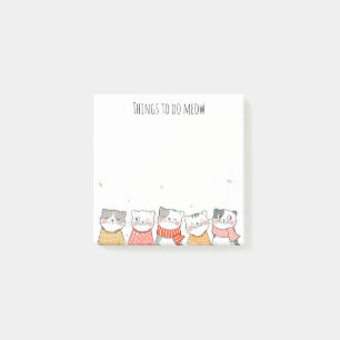 Cute Cats Post-It Notes