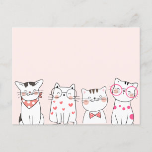 Cute cats  postcard